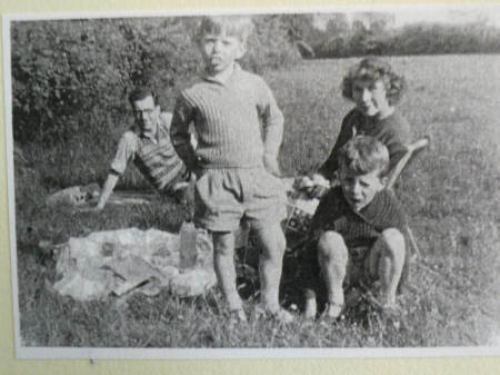 While digging through old family photos, I came across this family pic from the 50's.  Yes, that's me with my tongue out, next to my brother, Andy, who appears to be in pain! Mum and Dad are in the background.  I have two more brothers who are not in this photo, but I have some equally embarassing photos of them that I will include in future postings......